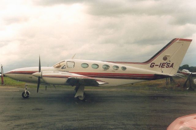 Cessna 421 (G-IESA) - Seen here in Jul-88.br /br /Reregistered N421RN 13-Jul-91.