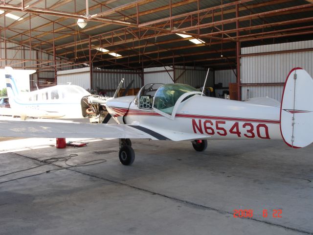 N6543Q — - Alon Aircoupe N6543Q at David J Perry airport in Oklahoma