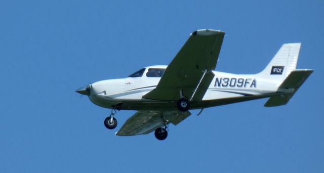 Piper Cherokee (N309FA) - On short final is this brand new Piper PA-28-181 Cherokee in the Summer of 2023.