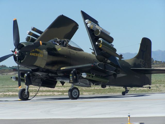 — — - Douglas AD-4N NX965AD on display at Davis Monthan Air Base March 20 2010