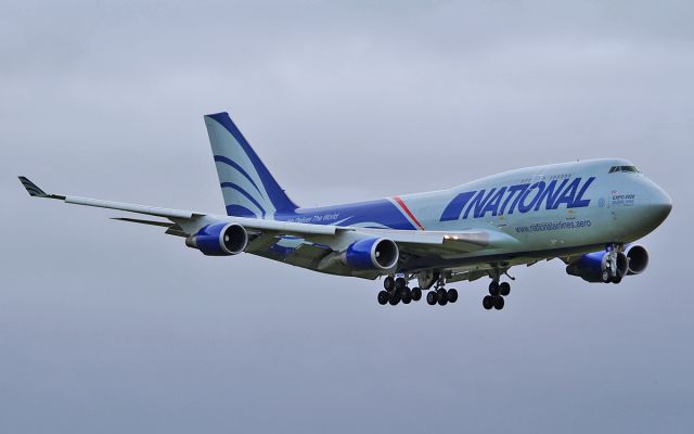 Boeing 747-400 (N952CA) - national b747-4f n952ca about to land at shannon 21/1/16.