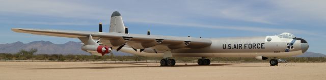 Unknown/Generic Undesignated (52-2827) - Pima Air & Space Museum, Tucson, AZ, 21 Apr 18.  More from their website:br /br /Manufacturer: CONVAIRbr /Markings: 95th Bomb Wing, Biggs AFB, El Paso, Texasbr /Designation: B-36Jbr /Serial Number: 52-2827br /br /CONVAIR B-36J PEACEMAKERbr /br /The B-36 is the largest bomber and the last piston engine powered bomber produced by the United States. First designed to meet a World War II requirement for a plane capable of hitting targets in Germany from bases in the United States the prototype did not fly until August 8, 1946. The development of the atomic bomb led the Air Force to conclude that it still needed a very long-range bomber capable of delivering the bombs over intercontinental ranges and production of the B-36 was continued despite the end of the war a year earlier. A total of 383 Peacemakers were built between 1947 and 1954. The era of piston engine powered bombers was coming to a quick end with the introduction of the all jet B-47 and B-52. The B-36 was the symbol of American air power in the first years of the Cold War, but even the addition of four jet engines could not bring the B-36 up to the performance standards of the newer aircraft and all of the B-36s were out of service by the first months of 1959.