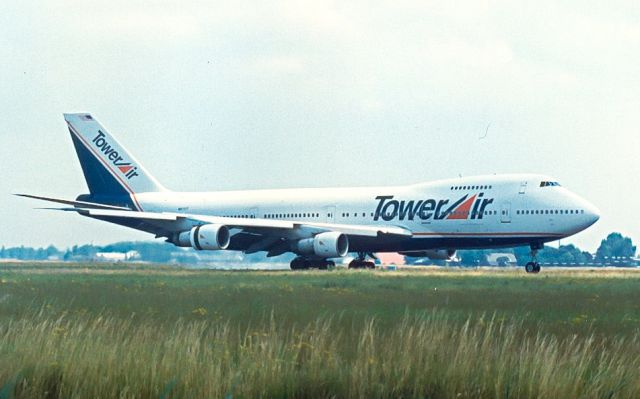 Boeing 747-200 (N611FF) - Tower Air B747-282B cn20502; Archief 8-jul-94