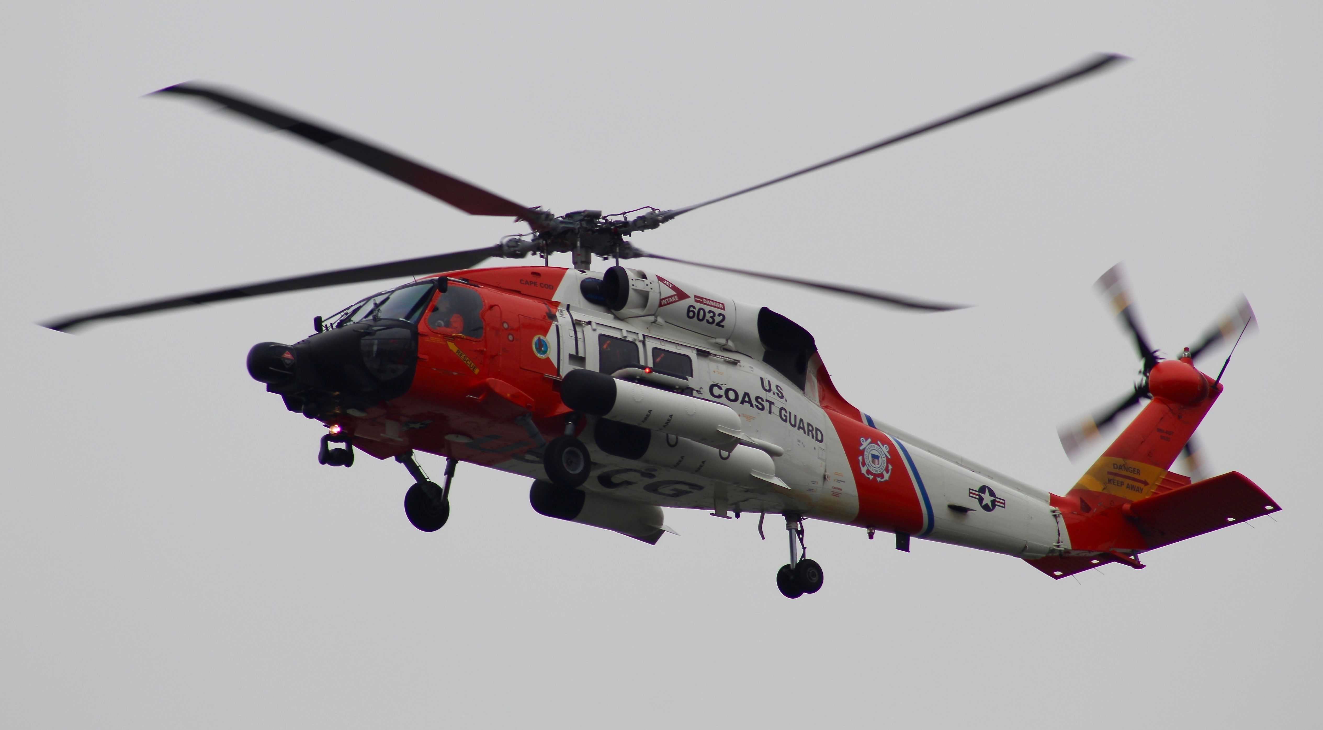 Sikorsky S-70 (N6032) - U.S. Coast Guard Jayhawk from Air Station Cape Cod over the Hudson River in New York City.