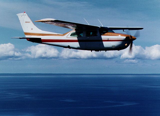 Cessna Centurion (N6440Y) - Over Lake Michigan in 1996
