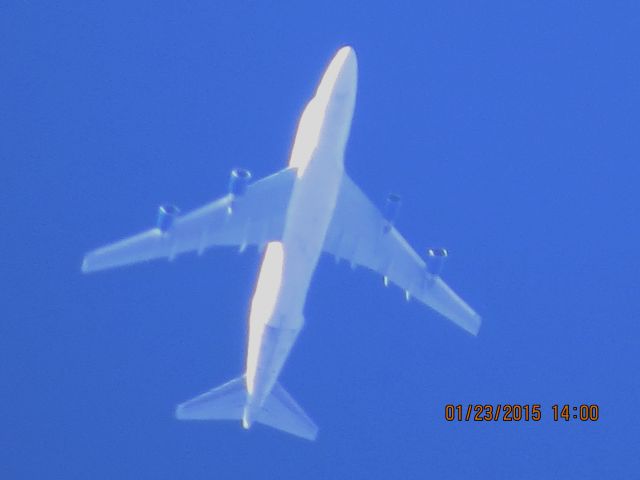 Boeing Dreamlifter (N747BC) - Atlas Air flight 4532 from PAE to CHS over Southeastern Kansas at 37,000 feet.