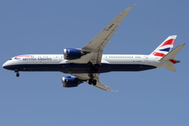 Boeing 787-9 Dreamliner (G-ZBKR) - 08/05/2021: Flight from London (LHR) on landing path to runway 30. A 04h04m flight time.