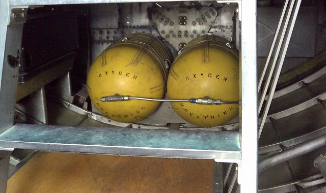 Boeing B-17 Flying Fortress (N483514) - Boeing B-17 Flying Fortress - Sentimental Journey. Oxygen tanks.