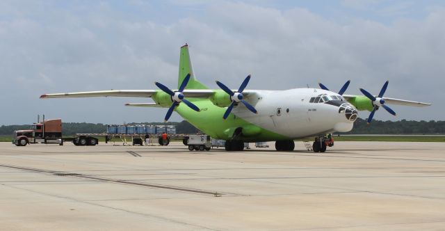 Antonov An-12 (UR-KDM) - A Cavok Air Antonov An-12BK on the air cargo ramp at Carl T. Jones Field, Huntsville International Airport, AL - June 23, 2017.