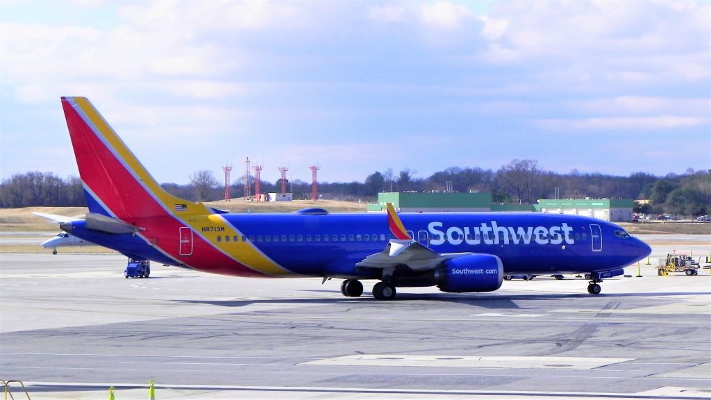 Boeing 737 MAX 8 (N8713M) - A beautiful 737-8 Max arriving from Nashville as WN1225