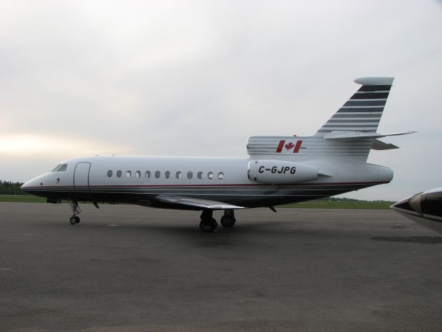 Dassault Falcon 900 (C-GJPG) - Private Jet belonging to Jim Pattison on the ramp in Prince George, BC