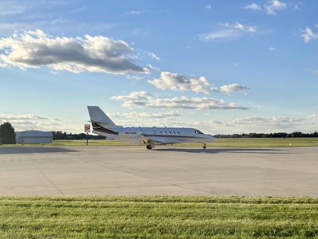 Cessna Citation Latitude (N674QS) - Execjet 674 rolling away from the terminal @ Porter County, on Tuesday. 11/2/21. 