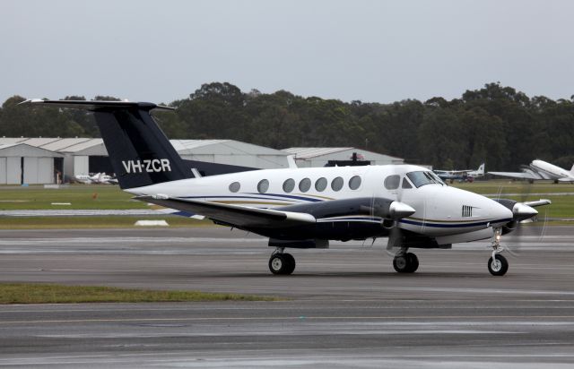 Beechcraft Super King Air 200 (VH-ZCR) - A Nice Looking King Air Arriving At Bankstown