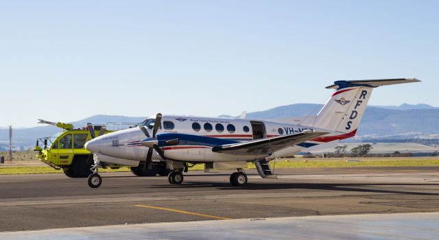 Beechcraft Super King Air 200 (VH-MSZ) - Royal Flying Doctors Beechcraft King Air 200B preparing for a departure out of Launceston