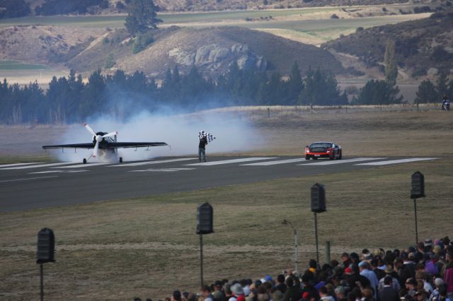 SUKHOI Su-29 — - Sukhoi 29 versus Lamborghini WANAKA NZ April 2014