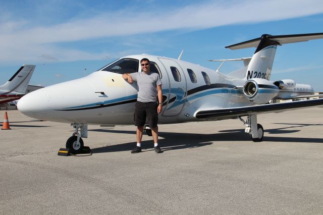 Eclipse 500 (N202EA) - Standing next to N202EA just after acceptance flight.