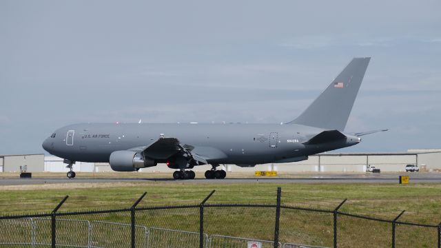 Boeing KC-46 Pegasus (N842BA) - BOE465 makes a smooth landing on Rwy 34L to complete a flight test on 7/1/16. (ln 1091 / cn 41852).