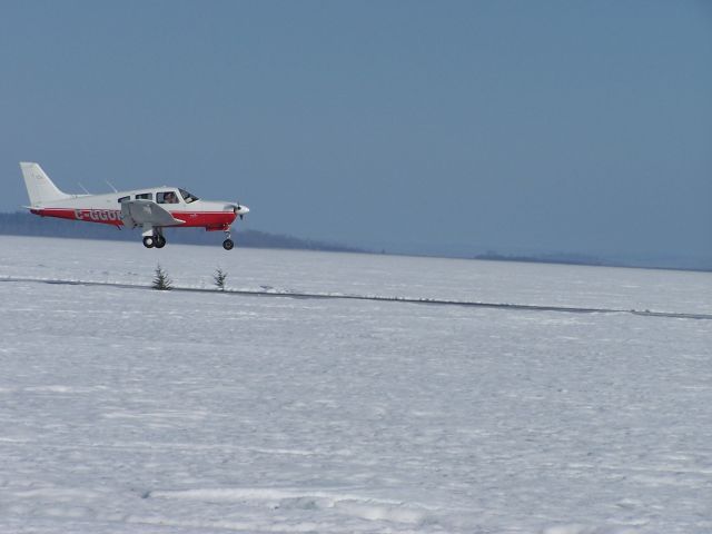 Piper Cherokee Arrow (C-GGON) - Ice Strip Landing-Lac La Biche, Alberta