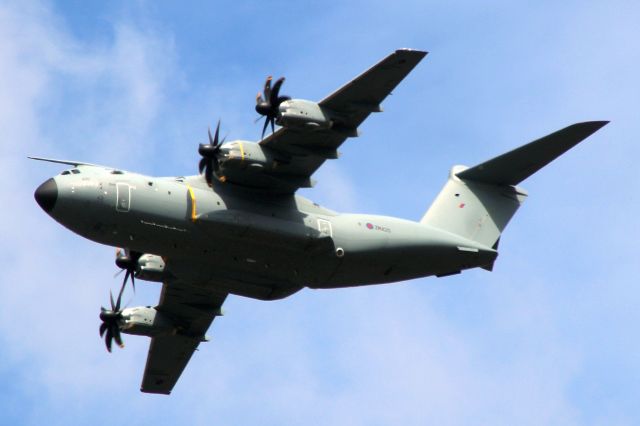 AIRBUS A-400M Atlas (MBB420) - Part of the VE Day 80th anniversary flypast on 5-May-25 as ‘BLENHEIM40’.