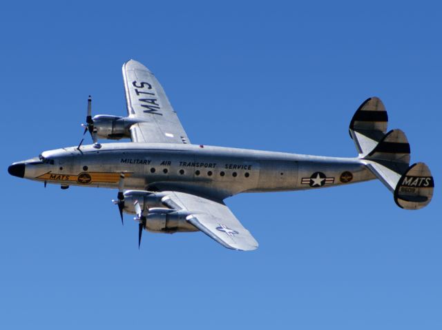 N494TW — - April 27, 2002 - The MATS Connie displaying during DMAFBs Air Show. Photo scanned from a slide.