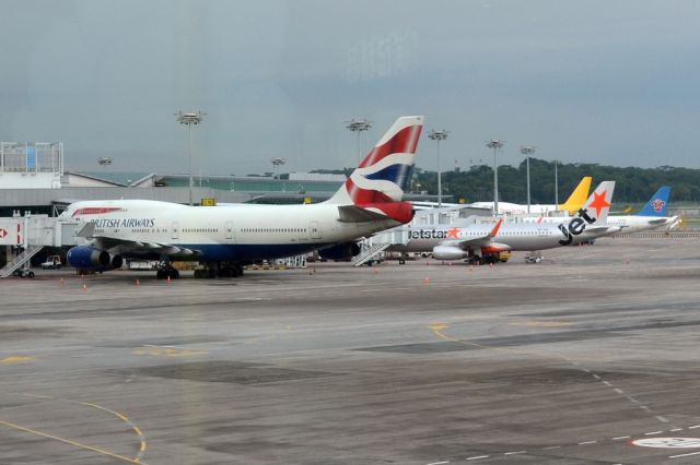 Boeing 747-400 (G-CIVO) - Resting at terminal 1, in the early evening. Tues. 16th July 2013.