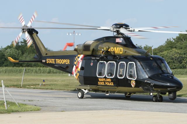 BELL-AGUSTA AB-139 (N389MD) - Arrived at Frederick base 