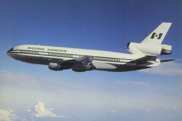 McDonnell Douglas DC-10 (5N-ANN) - scanned from postcardbr /Nigeria airways