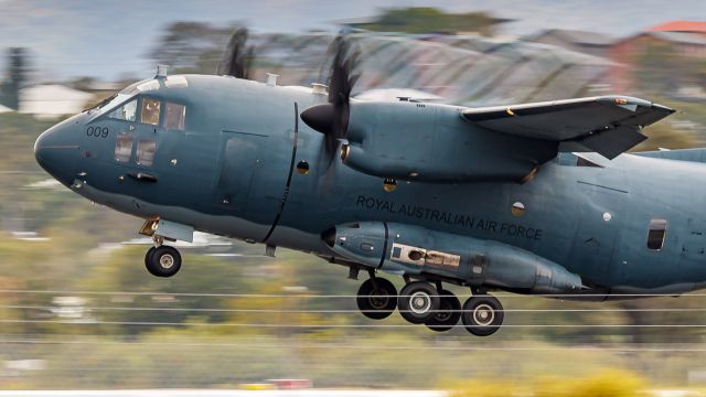 ALENIA Spartan (C-27J) (A34009) - Alenia C-27J Spartan of RAAF performing missed approaches and touch and go training at Rockhampton.