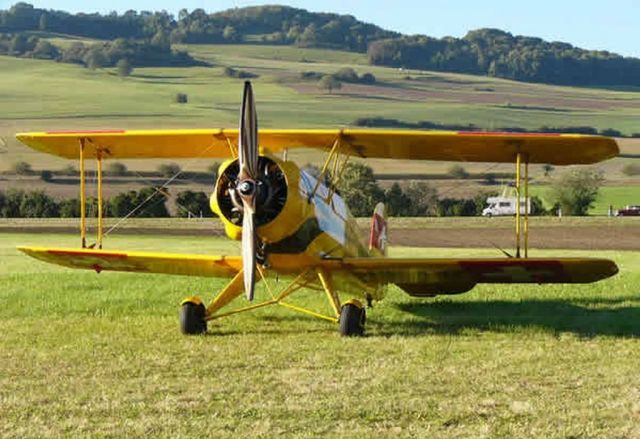 BUCKER PRADO Jungmeister (N133JH) - scanned from postcardbr /bucker Bu-133