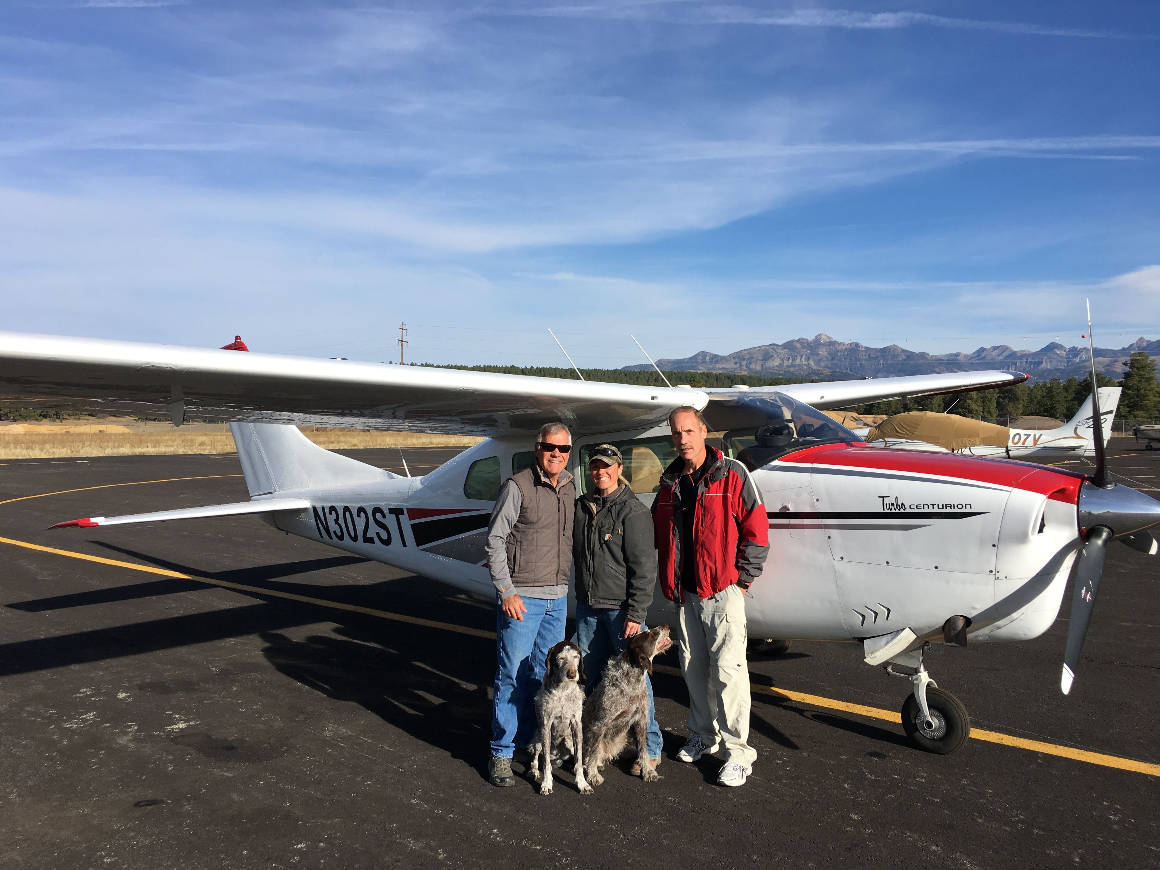 Cessna Centurion (N302ST) - Cousin Scott , Malonie and Annie and Blitz 