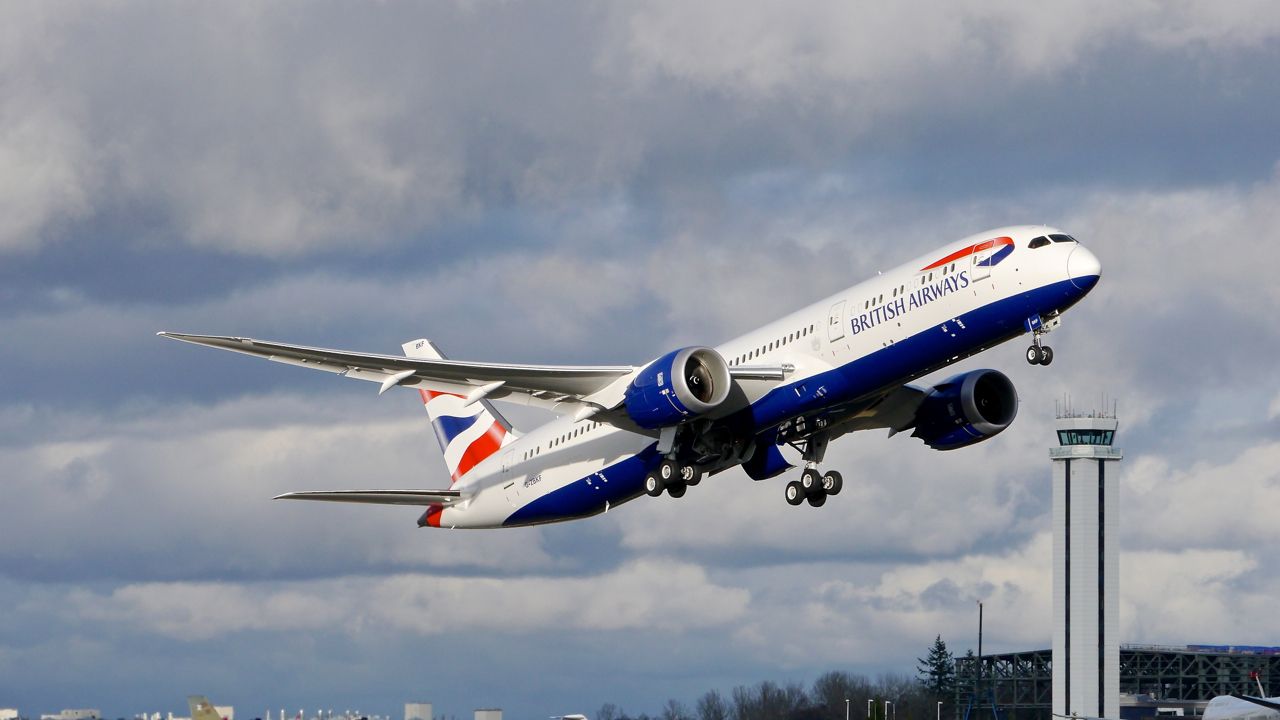 Boeing 787-9 Dreamliner (G-ZBKF) - BAW9158 on rotation from Rwy 16R beginning its delivery flight to EGLL / LHR on 1/30/16. (ln 392 / cn 38622).