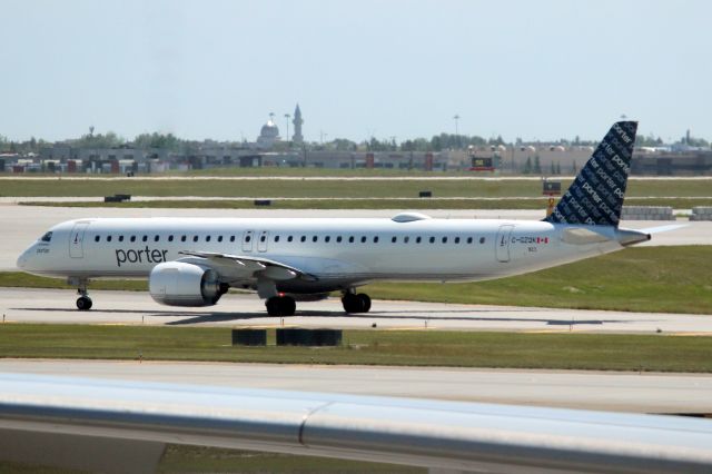 EMBRAER ERJ-190-400 (C-GZQK) - Taxiing to depart rwy 17L on 26-Jun-24 operating flight POE272 to CYOW