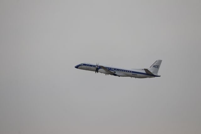 Saab 2000 (N542FR) - Freight Runners' sleek-looking Saab 2000 P2F departing 23R