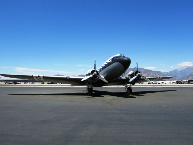 Douglas DC-3 (N43XX) - Parked at Cable Airport