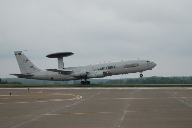 — — - E-3, from Tinker AFB, Departing KRFD after Airfest 2008.