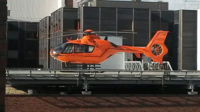 Eurocopter EC-635 (D-HZSN) - D-HSZN landed at Hospital MST Enschede