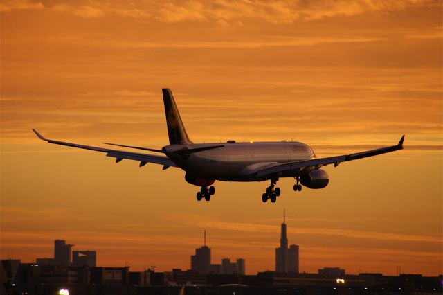 Airbus A330-300 (D-AIKH) - early morning arrival