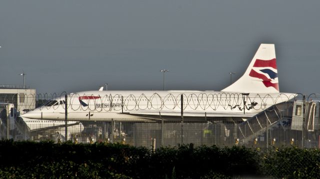 Aerospatiale Concorde (G-BOAB) - Aérospatiale / BAC Concorde 102 G-BOAB AT London Heathrow - 19th August 2017.br /G-BOAB known as Alpha Bravo remains in store at London Heathrow 17 years after she last flew from JFK to Heathrow on the 15th August 2000. br /The British Airways plan back in 2003 was for her to be placed on display next to the new Terminal 5 as a gateway guardian for British Airways, where she would act as a true ambassador for the company and the heritage of Concorde.