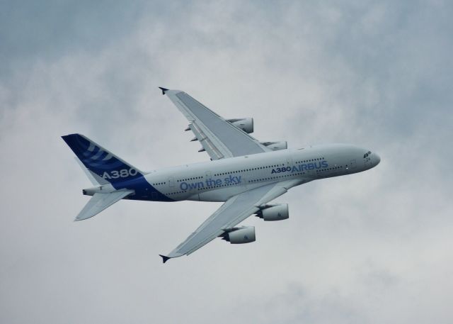 Airbus A380-800 — - Airbus A380 Flyby at the Paris Air Show 2013.