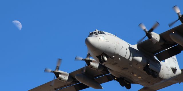 Lockheed C-130 Hercules — - Watching planes in the pattern at Davis-Monthan AFB, AZ.