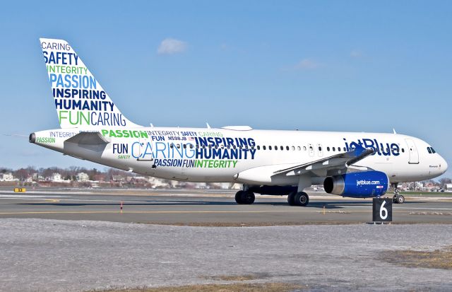 Airbus A320 (N598JB) - Bluemanity special livery