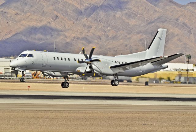 Saab 2000 (N92225) - N92225 (U.S. Department Of Justice) Saab 2000 (cn 2000-028)br /br /US DEPARTMENT OF JUSTICE/JPATSbr /OKLAHOMA CITY, OKbr /(Government)br /Las Vegas - McCarran International (LAS / KLAS)br /USA - Nevadabr /April 09, 2013br /Photo: TDelCoro