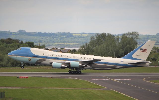 Boeing 747-200 (92-9000) - air force one vc-25a 92-9000 dep shannon 7/6/19.