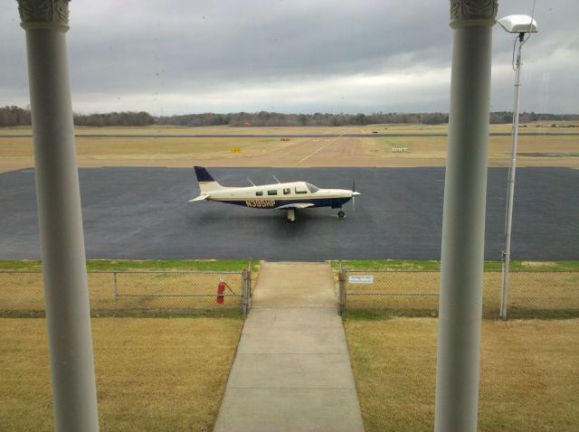 Piper Saratoga (N395HP) - On the ramp in Natchez (KHEZ)