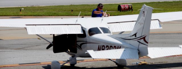 — — - Pre flight check list being followed.  I never was able to get into position to read the Tail number