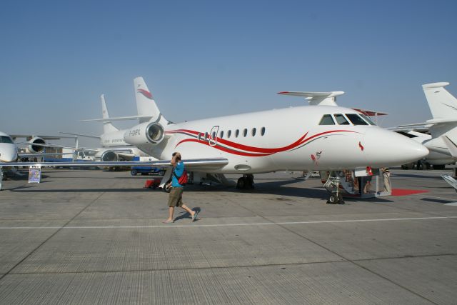 F-GVFX — - Falcon 2000ex at the Dubai Air Show