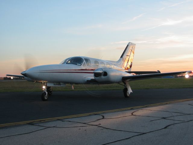 Cessna 421 (N344TC) - Photo Op at Sunset