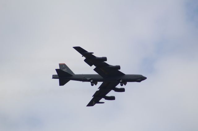 Boeing B-52 Stratofortress — - A Boeing B52 Stratofortress flying over Cotswold Kemble Airport.br /br /Location: Cotsawold Kemble Airport.br /Date: 31.08.22 (dd/mm/yy).