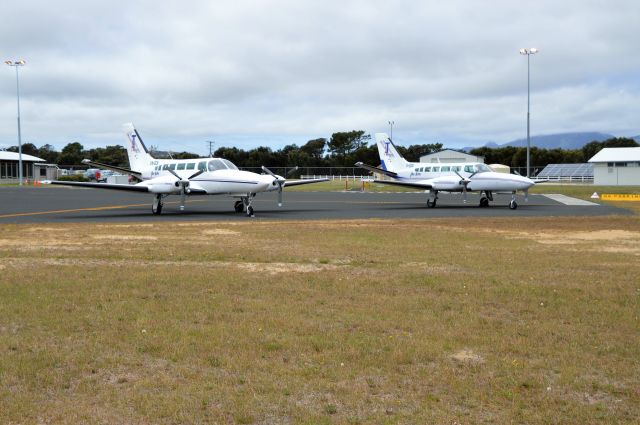 Cessna 404 Titan (VH-CCN) - Two Airlines of Tasmania Titans at Flinders Island, Dec 2017