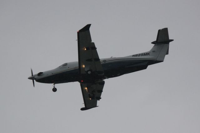 Pilatus PC-12 (N825MK) - Pilatus PC-12 (N825MK arrives at Sarasota-Bradenton International Airport following a flight from DeKalb-Peachtree Airport